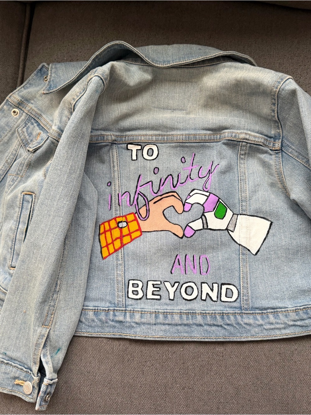 Toy Story 'To Infinity and Beyond' Light Wash Denim Jacket